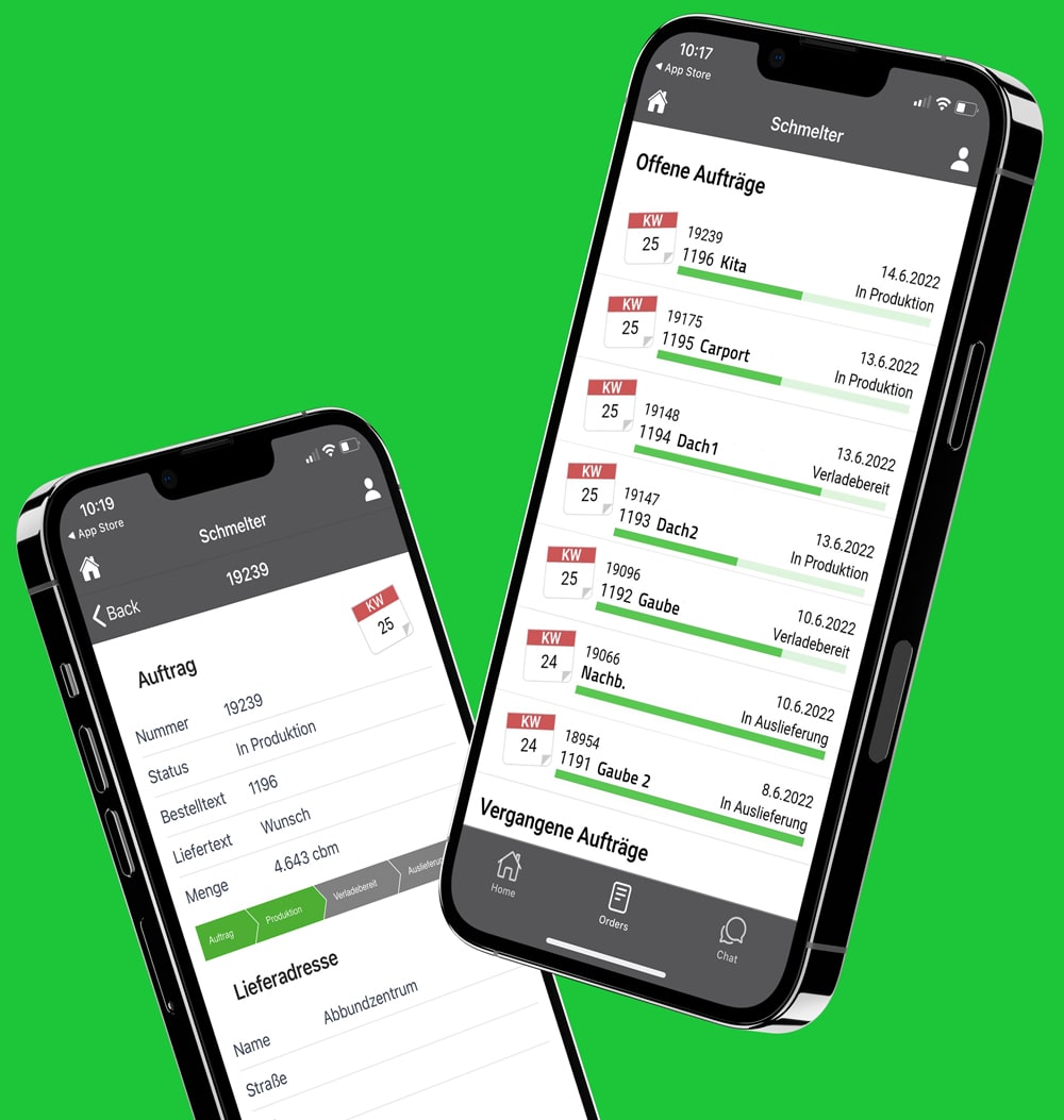 Mockup Schmelter App